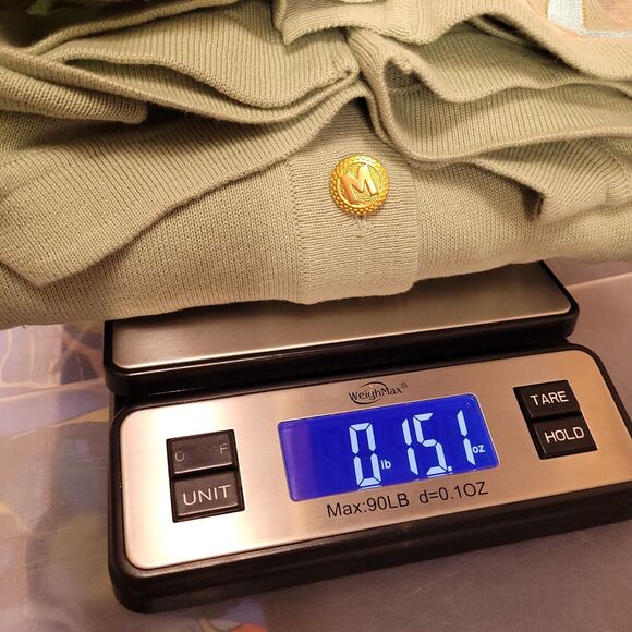 Bob Mackie Cardigan Womens Large Green Artsy NWT - Picture 12 of 12